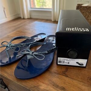 Melissa Harmonic Elements Blue Twinkle Sandals | Size 8 | New in Box